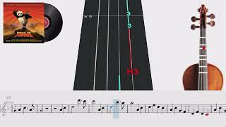 Oogway Ascends Kung Fu Panda  Violín 🎻 Play Along  TUTORIAL  TABLATURA [upl. by Edna]