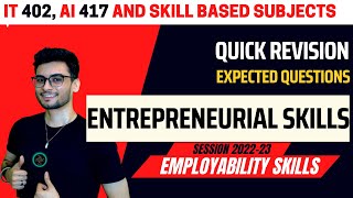 Entrepreneurial Skills ONE SHOT  EXPECTED QUESTIONS 2024 Boards  Class 10 [upl. by Qooraf997]