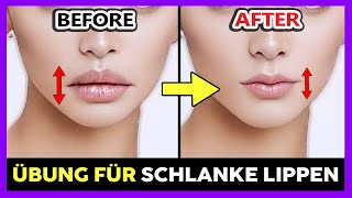 ✨ BESTE ÜBUNG FÜR SCHLANKE LIPPEN  Machen Sie Ihre Lippen kleiner reduzieren Sie die Lippengröße [upl. by Assiluy]