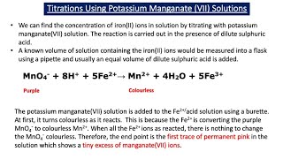 An Introduction to Redox Titrations A2 Chemistry [upl. by Mandelbaum]