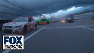 NASCAR Crash at Talladega  Watch Highlights from Drivers Viewpoint [upl. by Pelson284]