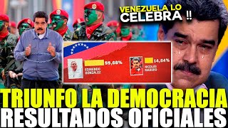 ULTIMO MINUTO ¡VENEZUELA CELEBRA NICOLÁS MADURO VA PERDIENDO LAS ELECCIONES [upl. by Koffler]