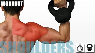 KETTLEBELL SHOULDER WORKOUT FOR STENGTH [upl. by Nialb749]