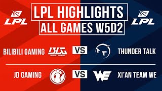 LPL Highlights ALL GAMES Week 5 Day 2  LPL Spring 2024 [upl. by Inglebert]