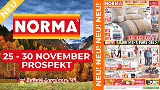 NORMA Neuer Werbung Wochenprospekt  Rabatt Angebote DE  25 November  30 November Prospekt [upl. by Macario52]