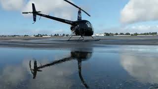 Helicopter rotor downwash on water 🚁🌊 [upl. by Amerd]