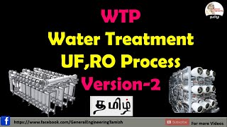 Water treatment Plant Process in Tamil UF RO Softener [upl. by Arri596]