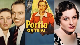 PORTIA ON TRIAL 1937 Walter Abel Frieda Enescort amp Neil Hamilton  Crime Drama  BampW [upl. by Enylekcaj906]