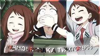 Ochako Uraraka  Free Twixtor clips  Boku no hero academia • ep35 [upl. by Rehotsirk]