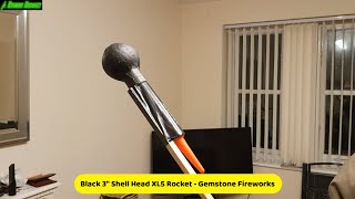 Gemstone Fireworks  Black 3quot Shell HeadOnion Bomb XL5 Rocket  13G Firework  4K UHD  UK  2 [upl. by Eachern]