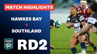 RD 2 HIGHLIGHTS Hawke’s Bay v Southland Bunnings NPC 2024 [upl. by Eilyk697]