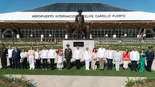 Inauguración del Aeropuerto Internacional Felipe Carrillo Puerto desde Tulum Quintana Roo [upl. by Hoffmann]