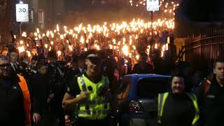 Bloody Scotland Torchlight Procession Stirling 4K [upl. by Anneres]