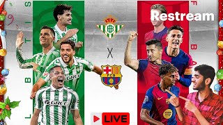 Barcelona vs Real Betis Live Watchalong In Hindi ABSpeaks2411  Must Win Game  Laliga Season 2425 [upl. by Aihk]