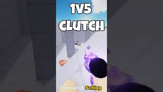 Roblox Rivals 1V5 Clutch VS Schlep roblox gaming [upl. by Else]