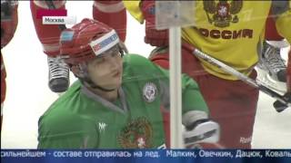 Перед игрой Россия  Швеция █ Кубка Первого канала 2012 [upl. by Nuahsed90]