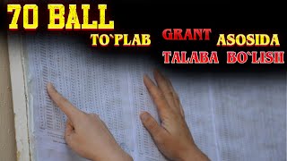 70 ball bilan Grantda oqisa boladimi [upl. by Aryn905]