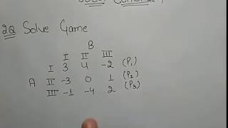 Algebraic Method of Game theory in Hindi 3×3 Matrix By JOLLY Coaching [upl. by Atalanta335]