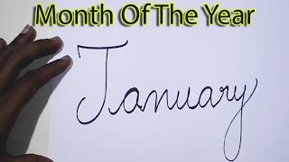 Learn To Write Month Of The Year  Month Of The Year [upl. by Kinsler]