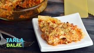 Vegetable Lasagne  veg lasagne Indian style  by Tarla Dalal [upl. by Onaled]