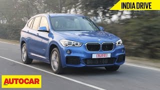 BMW X1  India Drive  Autocar India [upl. by Eilhsa]