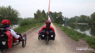 3 Liegeradreiräder quotScorpion fsquot am Mühlenradweg  3 Recumbent Trikes [upl. by Ire]