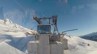 Luftseilbahn Salins  Cungieri  Cuolm da Vi SedrunDisentis Bergfahrt [upl. by Tiedeman]