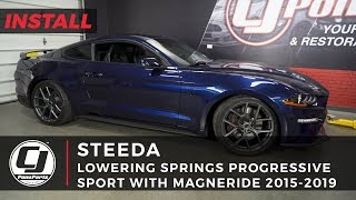 20182023 Mustang Install Steeda MagneRide Progressive Sport Lowering Springs [upl. by Remmus]