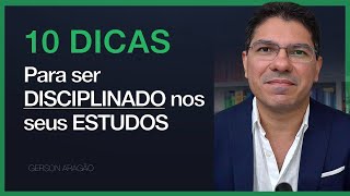 10 técnicas para ser Disciplinado nos Estudos de acordo com a ciência [upl. by Rehpotsrihc]