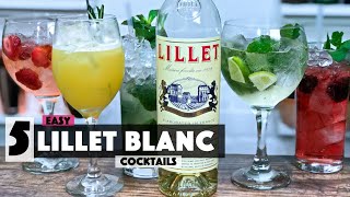 5 Lillet Blanc Cocktail Recipes  How to drink Dry Vermouth  Steve the Barman [upl. by Kristopher]