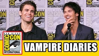 THE VAMPIRE DIARIES Season 8 Comic Con Panel Part 1  Ian Somerhalder Kat Graham Paul Wesley [upl. by Anatol3]