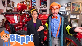 Firetruck Museum with Blippi and Meekah  Learning Adventure  Educational Videos For Kids [upl. by Narah233]