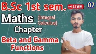 Bsc 1st sem  Maths ch Beta and Gamma Functions by Rahul valiya lec7 aes [upl. by Sheepshanks]