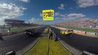 Experience the MelloYello360 starting line cam from Indy [upl. by Airbmat669]