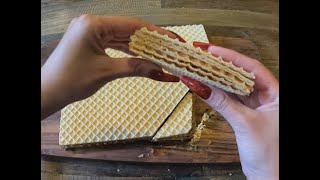 MAKE YOUR OWN WAFERS AT HOME VIRAL NO BAKE wafer recipe you can cook at home [upl. by Ledua]