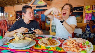 Caribbean Garlic Shrimp 🦐 Unseen GARIFUNA FOOD in Central America [upl. by Karena]