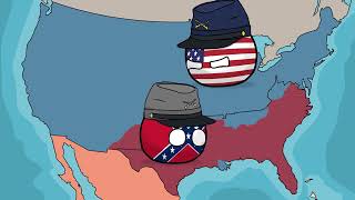 Countryballs  History of American Civil War full [upl. by Eicul]