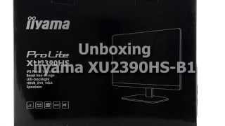 iiyama XU2390HSB1  unboxing [upl. by Gatias797]