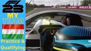 F1 23 My Team S2EP38 Hungary  Practice amp Qualifying [upl. by Enida131]