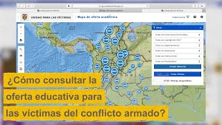 ¿Cómo consultar la oferta educativa para las víctimas del conflicto armado [upl. by Connors]