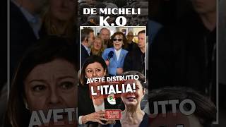 LO SFOGO CONTRO DE MICHELI AVETE DISTRUTTO LITALIA pd immigrazione anziani italia shorts [upl. by Novah]