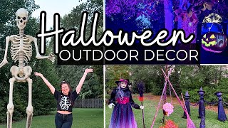 HALLOWEEN 2023  DIY GRAVEYARD DECORATIONS  FRONT YARD HALLOWEEN DECORATING  OUTDOOR DECOR [upl. by Davida136]