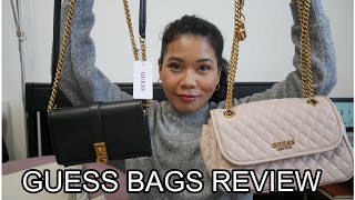 Guess Bag Review and Unboxing  Maila Convertible Bag amp Virtual Mini Crossbody Flap Bag [upl. by Ilanos]