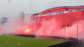 Pyroshow at Willem IIs Final Training Before Derby vs NAC Breda [upl. by Salokkin]