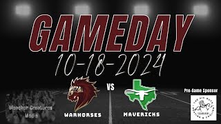 Devine Warhorses Vs Pearsall Mavericks101824 [upl. by Harikahs518]