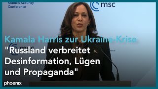 Münchner Sicherheitskonferenz Rede von Kamala Harris [upl. by Ahsekal]