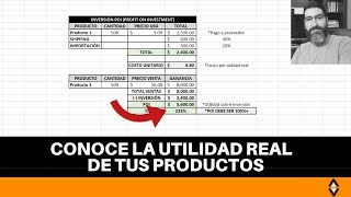 💰 Como OBTENER el MARGEN DE GANANCIA Sobre Tu Producto y RETORNO de INVERSIÓN TOTAL POI y POR  💰 [upl. by Ylrehc]