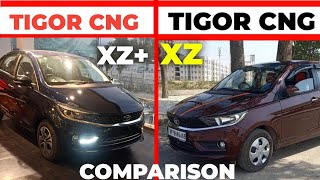 Tata Tigor Xz cng vs Tata Tigor Xz cng Comparison in hindi l Tigor xz cng vs Tigor zx cng l MRCars [upl. by Occer]