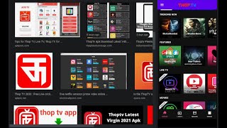 Install New ThopTV 2021 Working 100  For Android DevicesFree NETFLIX Alternative [upl. by Ellertnom67]