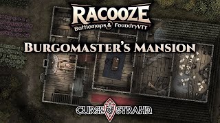 Burgomasters Mansion  Curse of Strahd  Dungeondraft Timelapse [upl. by Ellerret828]